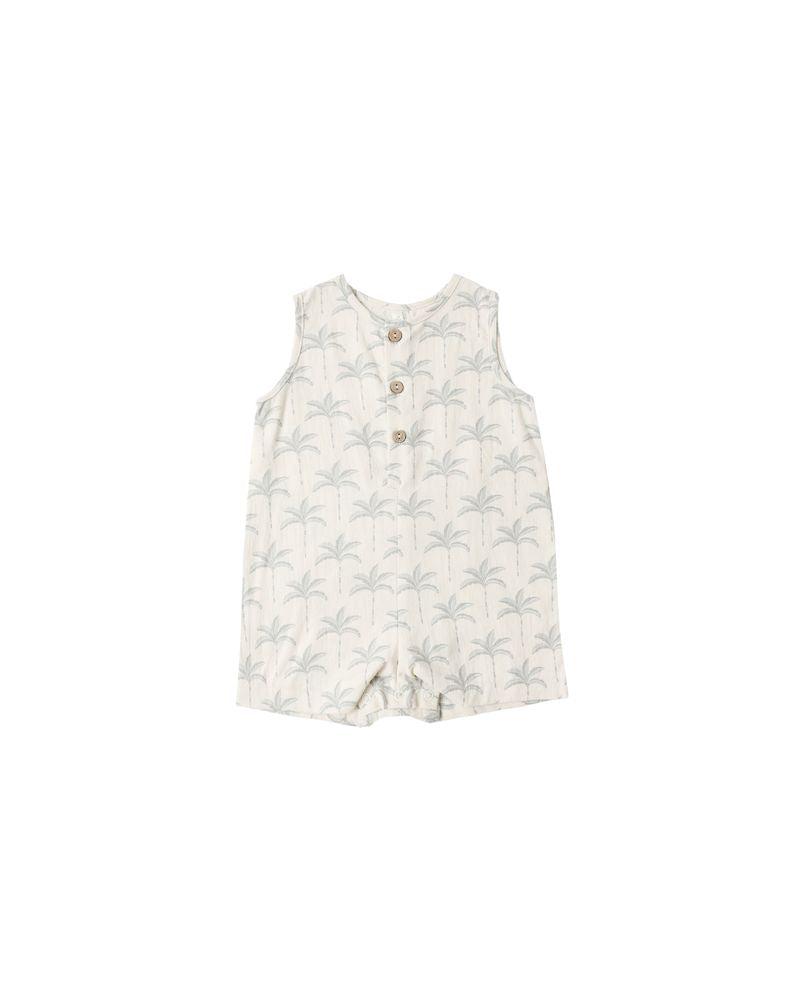 Rylee + Cru - Maverick Romper - Palm Trees