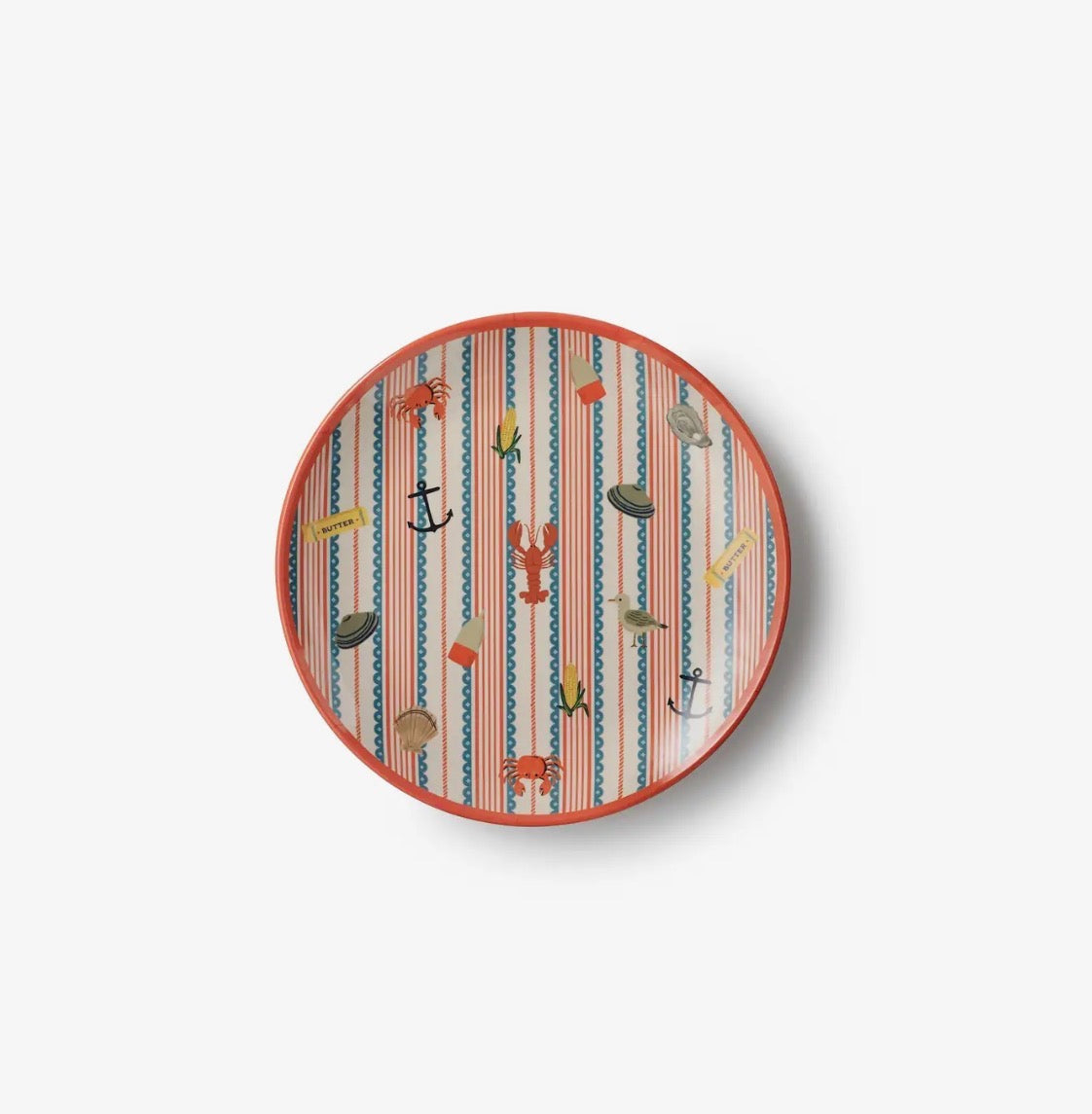 Rifle Paper Co. - Melamine Dessert Plate Set of 4 - Seaside
