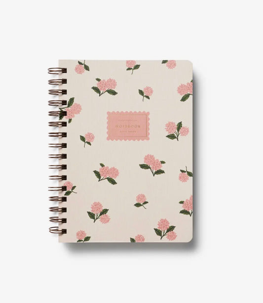 Rifle Paper Co. - Spiral Notebook - Pink Hydrangea