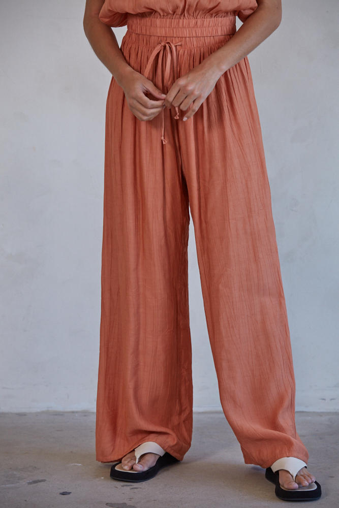 Venice Sun Pant Set - Red Orange