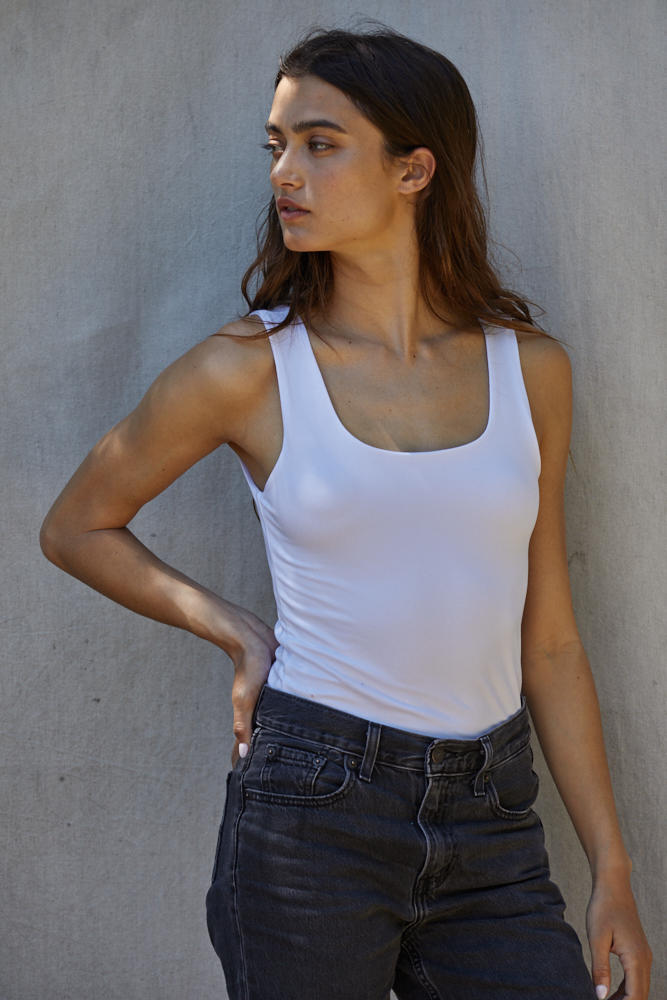 The Astrid Tank - White