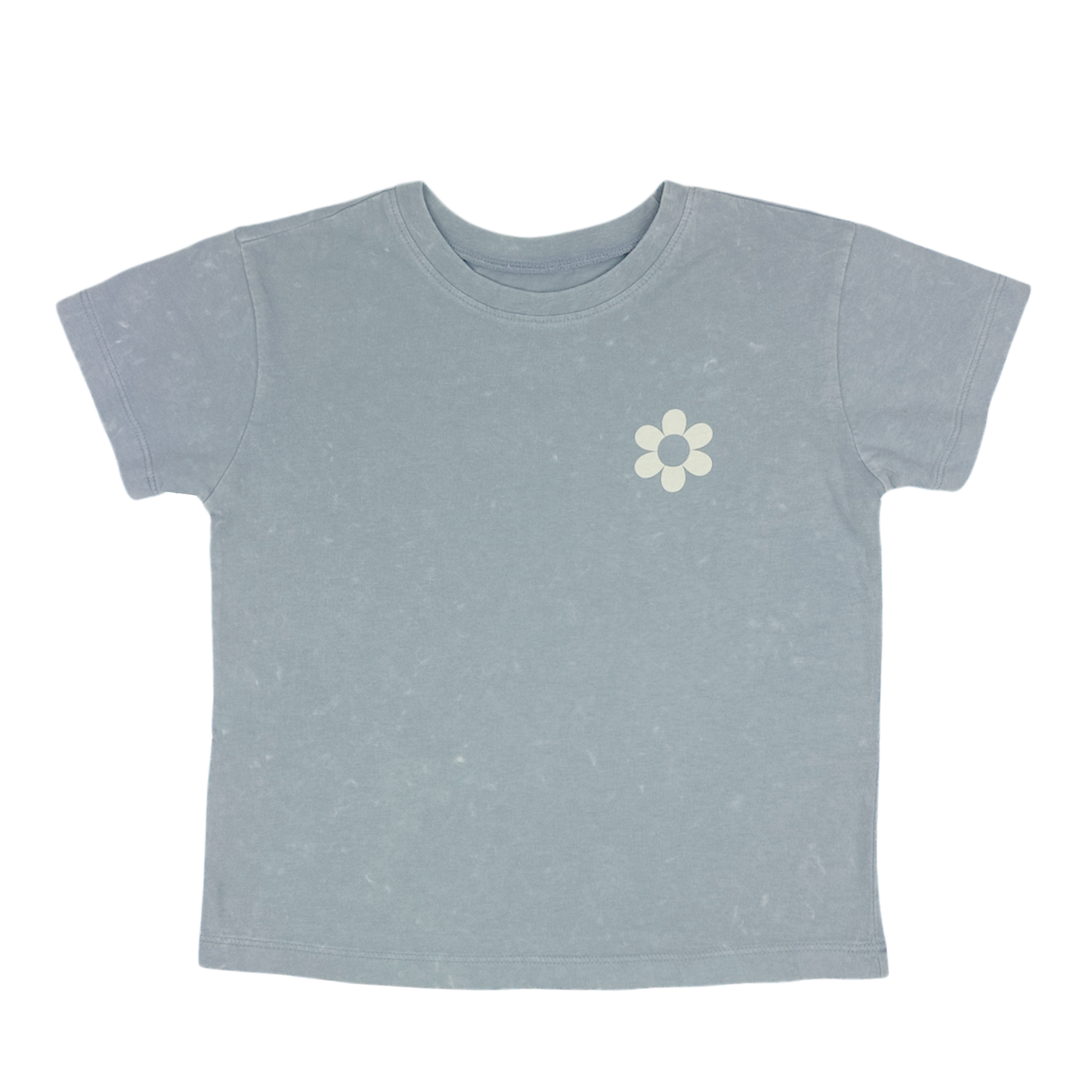 Girl's Boxy Tee - Bloom - Blue