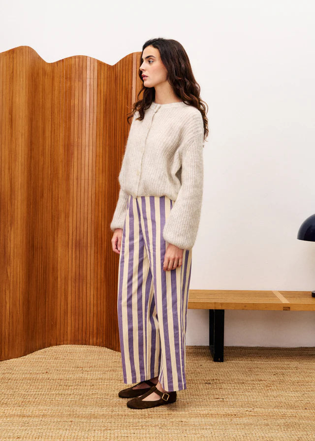 Austen Pant - Lilac Stripe