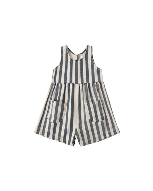 Rylee + Cru - Dani Romper - Navy Stripe