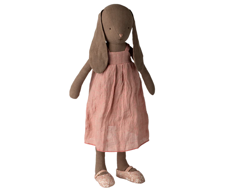 Maileg - Bunny, Size 4 - Brown - Dress and Shoes