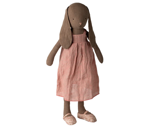 Maileg - Bunny, Size 4 - Brown - Dress and Shoes