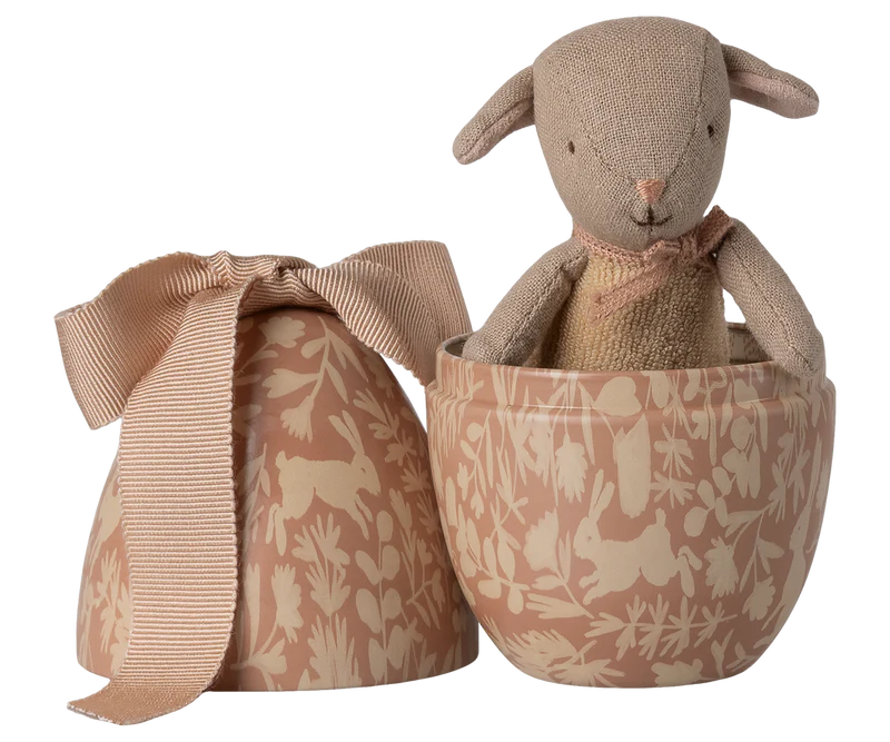 Maileg - Easter Egg with Micro Lamb, Small - Powder