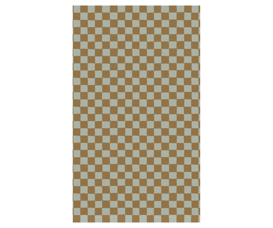 Maileg - Giftwrap, 10m - Checker - Mint/Ocher - PREORDER