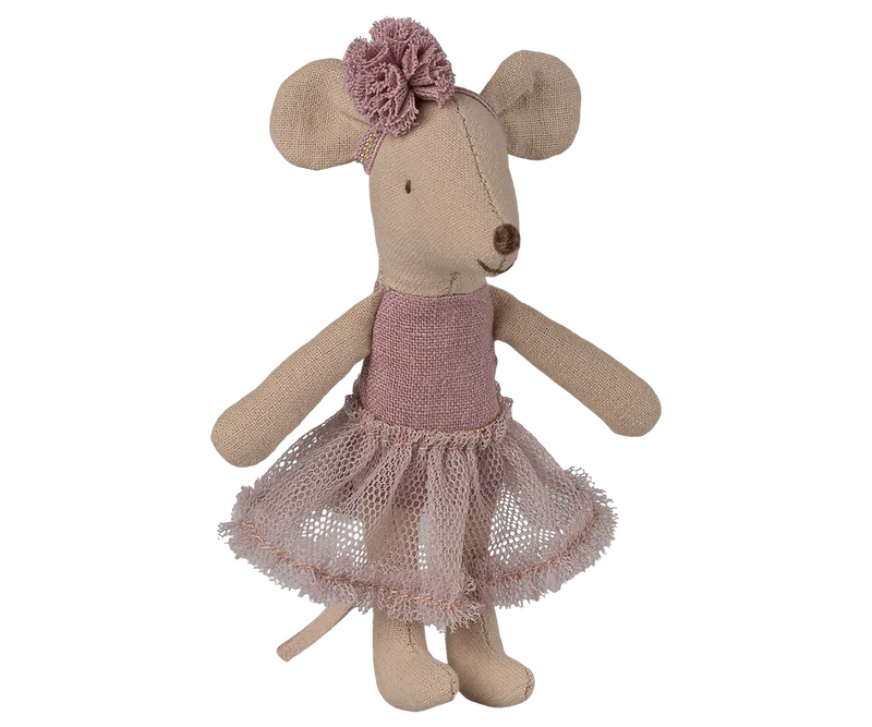 Maileg - Ballerina Mouse, Little Sister - Heather