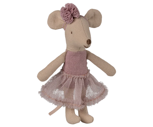 Maileg - Ballerina Mouse, Little Sister - Heather