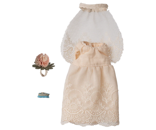 Maileg - Wedding Dress - Mum Mouse - PREORDER