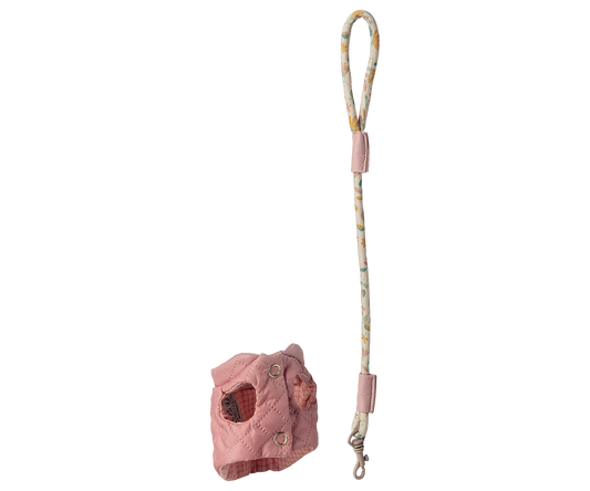 Maileg - Pet Supply, Harness and Leash - Rose