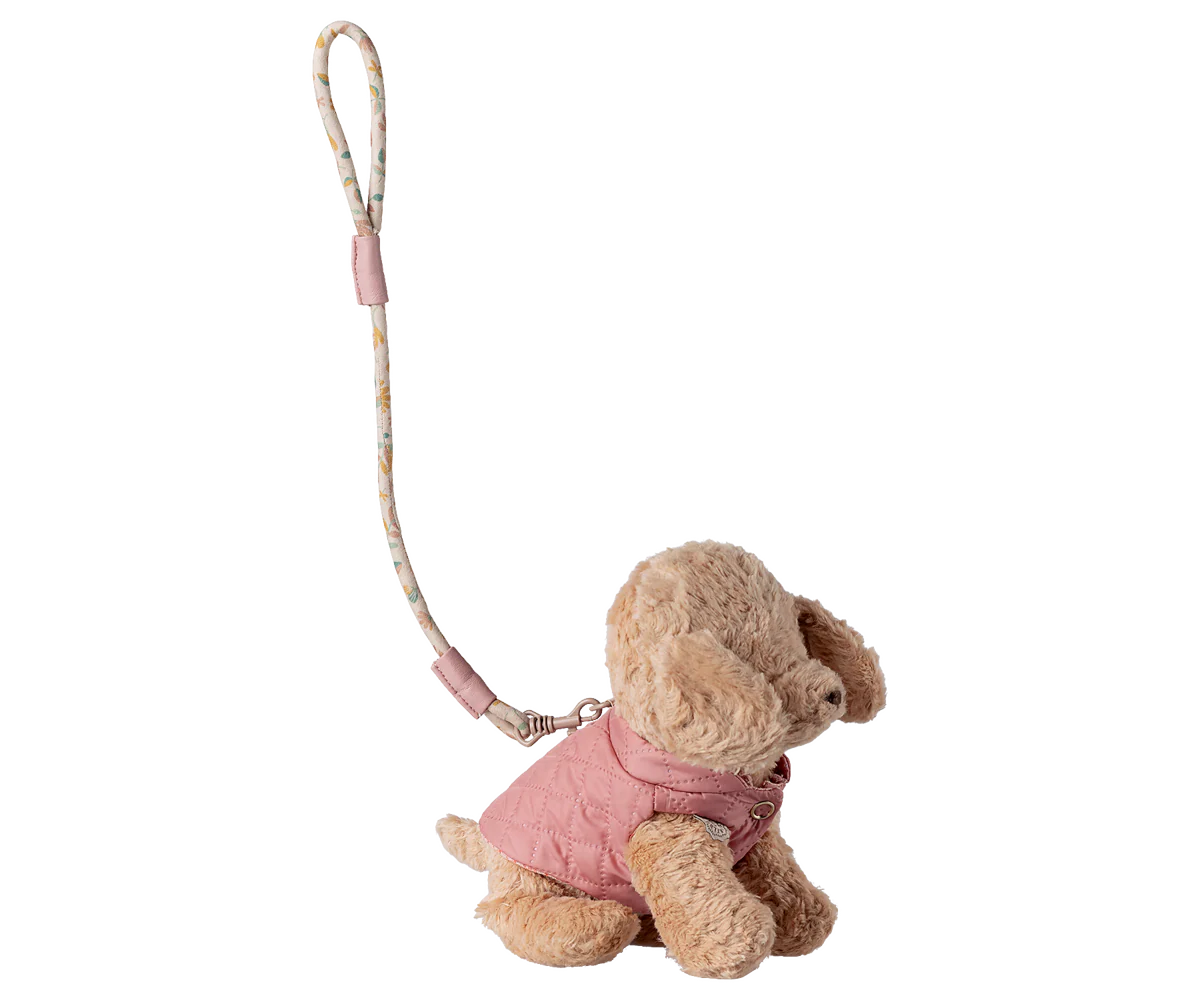 Maileg - Puppy Supply, Harness and Leash - Rose