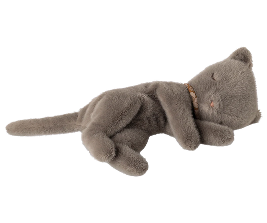 Maileg - Sleeping Kitten, Small - Grey