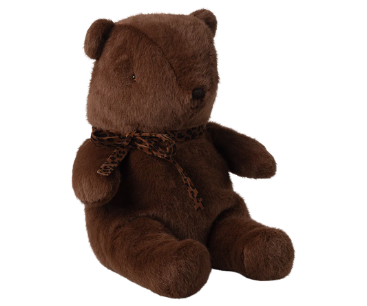 Maileg - Teddy Bear Plush, Medium - Dark Chocolate - PREORDER