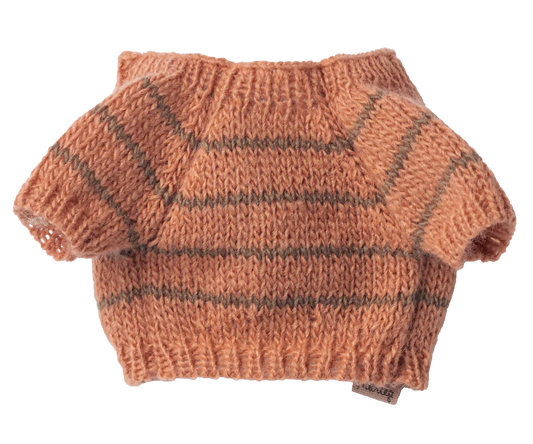 Maileg - Puppy Supply, Small - Knitted Sweater - Coral - PREORDER