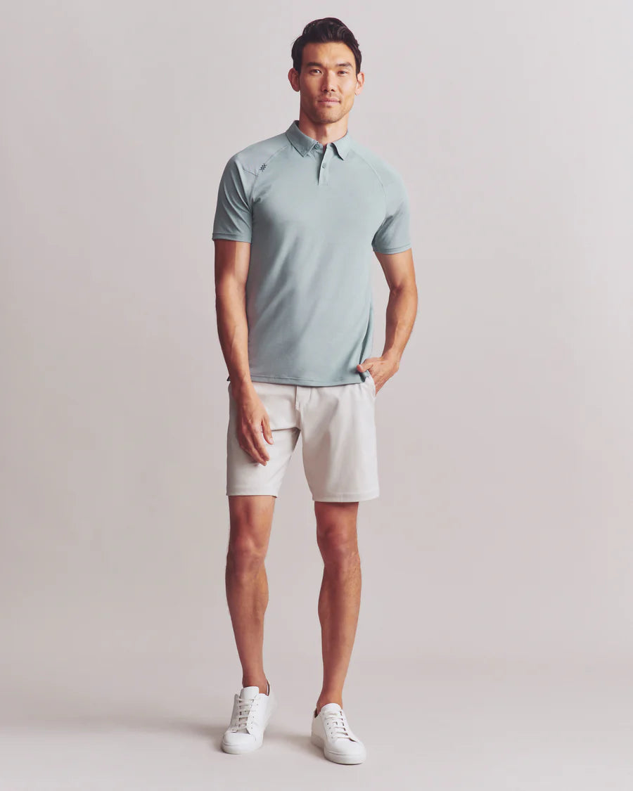 Men's Delta Pique Polo - Stormy Sea Green