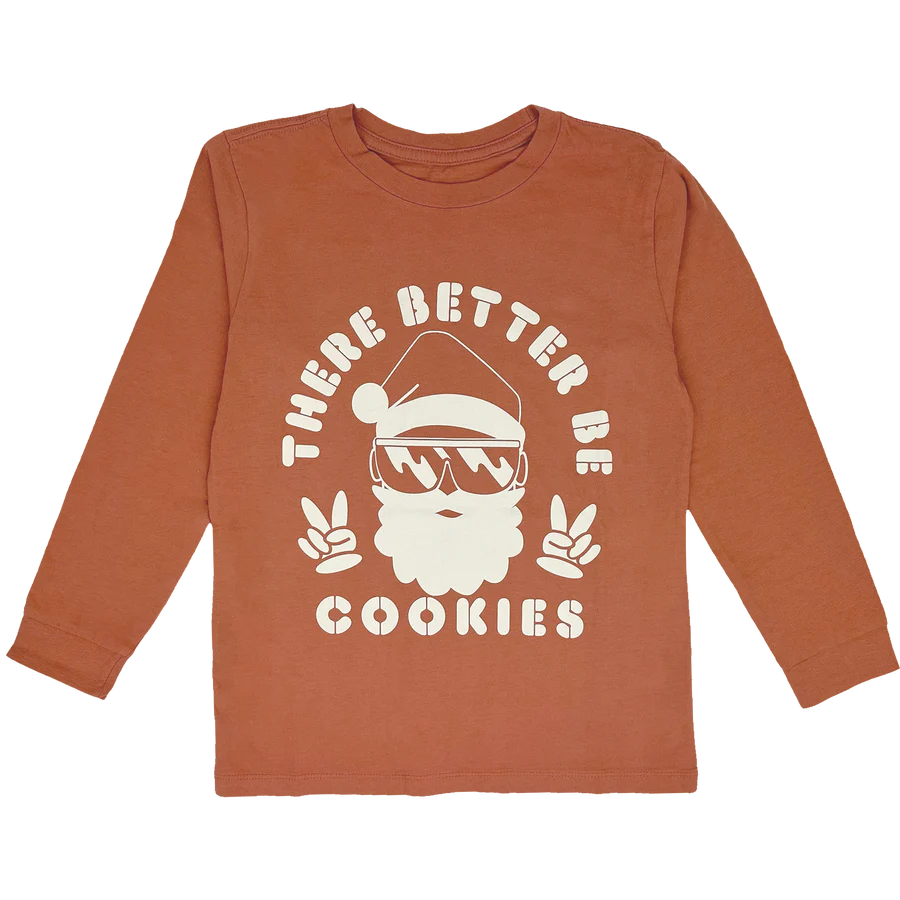 Better Be Cookies - Long Sleeve Tee - Brick