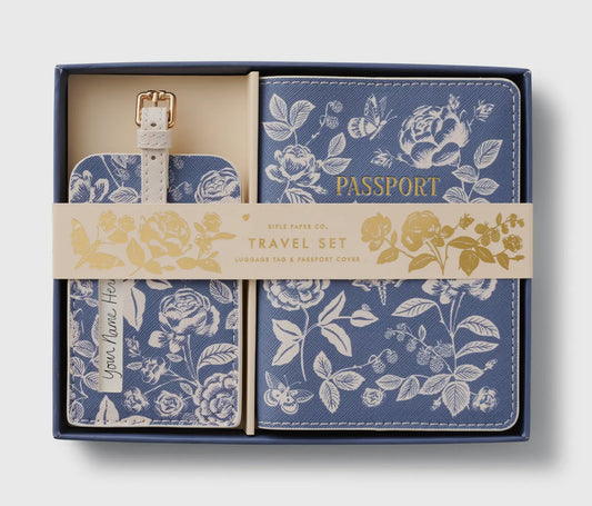 Rifle Paper Co. - Passport & Luggage Tag Set - English Rose