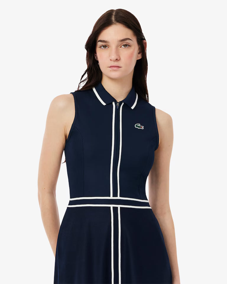 Lacoste - Ultra Dry Heritage Trim Golf Dress - Navy