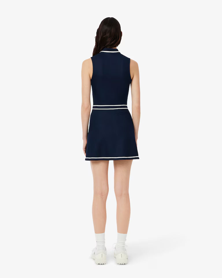 Lacoste - Ultra Dry Heritage Trim Golf Dress - Navy