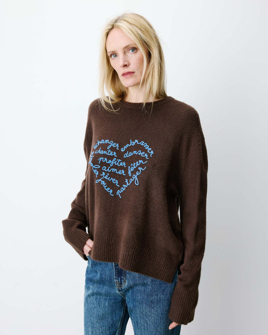 The Aubin Sweater - Chocolate