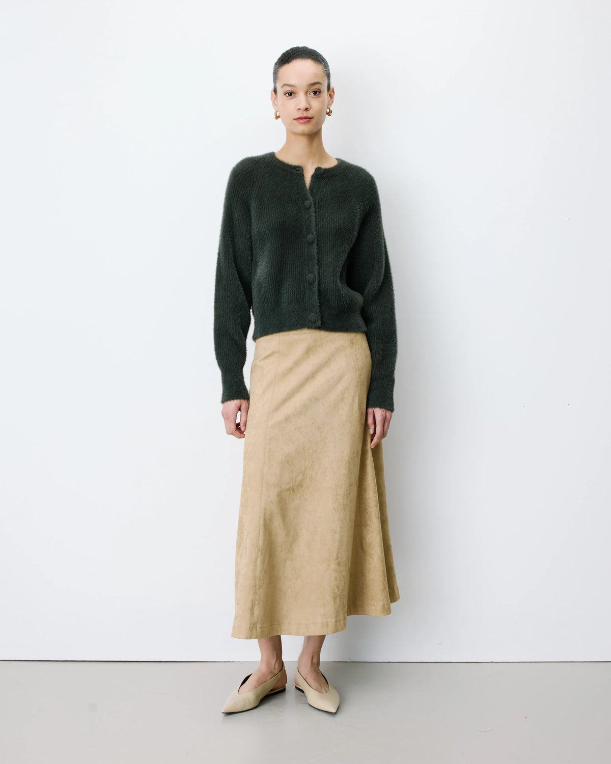 Aleron Cardigan - Kaki