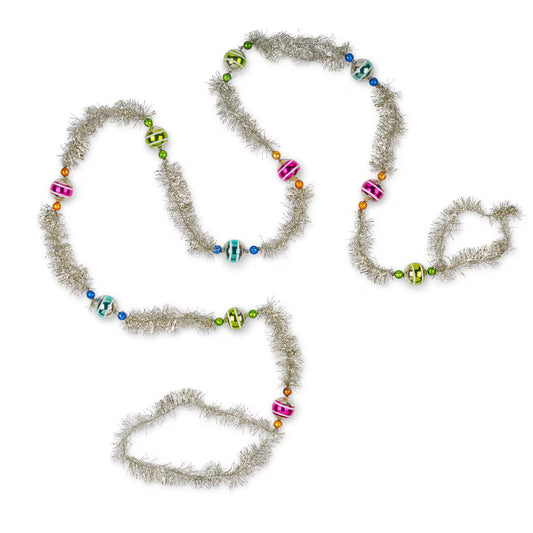 Retro Bead & Tinsel Garland