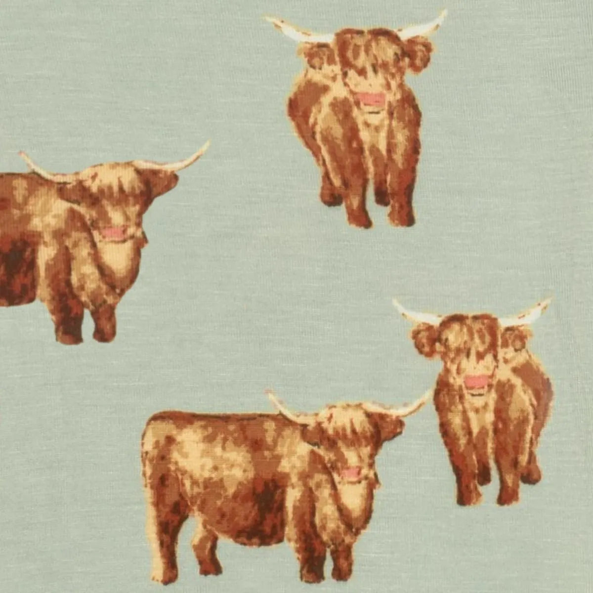 Milkbarn - Bamboo Burp Cloths - Highland Cow