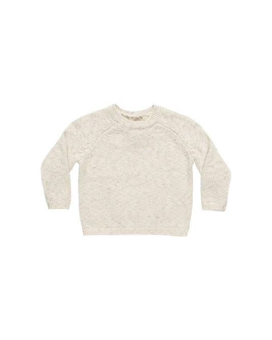 Quincy Mae - Knit Sweater - Speckled Natural