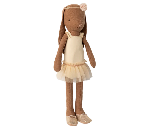 Maileg - Bunny Size 2, Chocolate Brown - Ballet Suit and Skirt - Cream