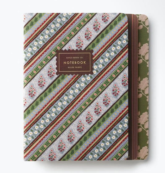 Rifle Paper Co. - Assorted Set of 3 Notebooks - Paisley