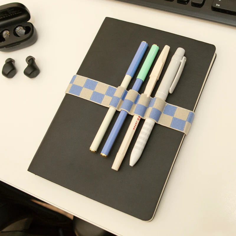 Pen Holder Book Band - Blue