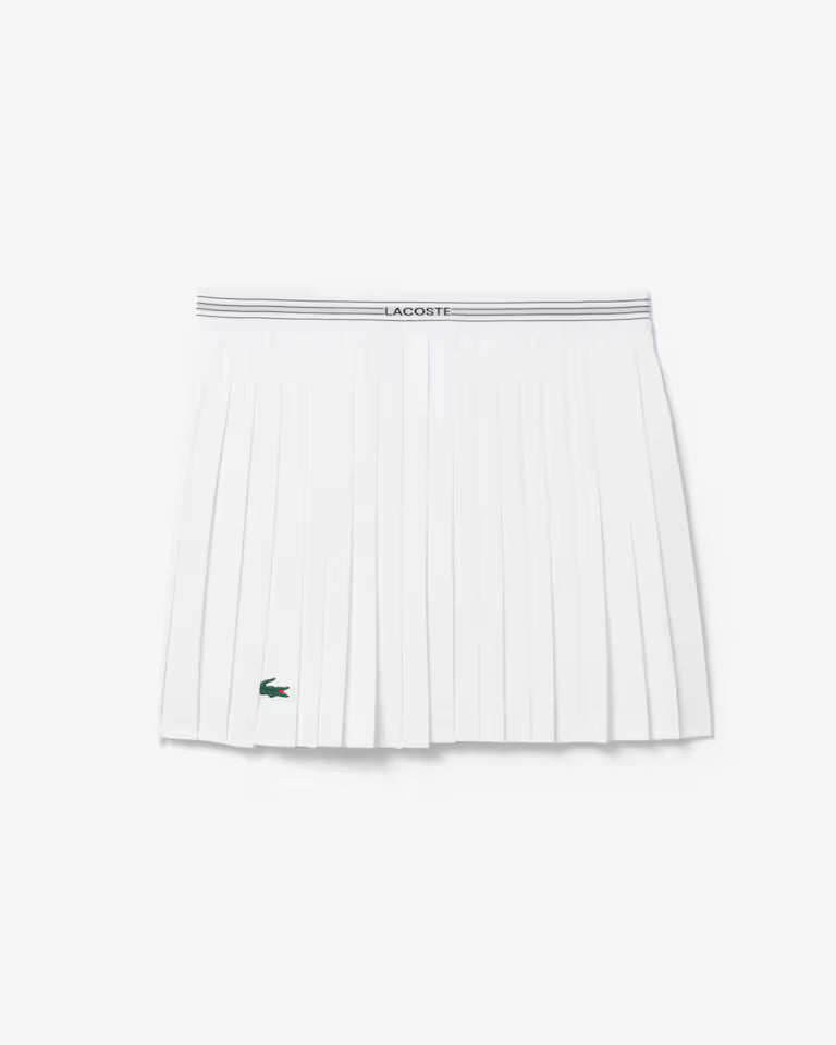 Lacoste - Ultra Dry Tennis Heritage Lined Skirt - White