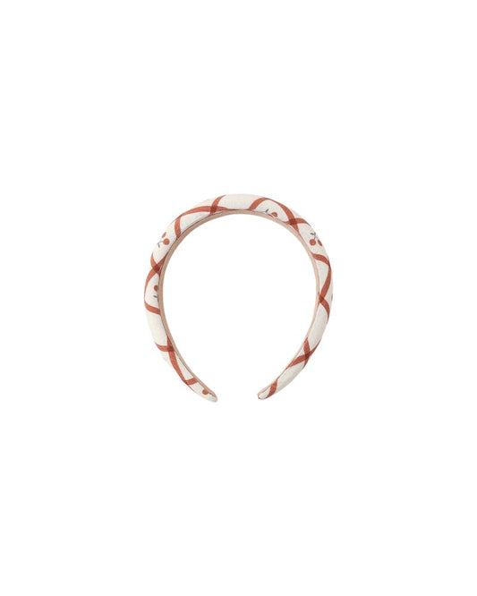 Rylee + Cru - Bow - Knotted Headband - Cherry Check