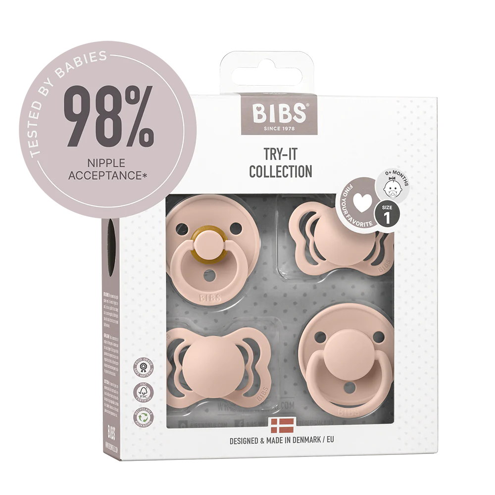 Bibs Pacifier - Try-It Collection - Blush