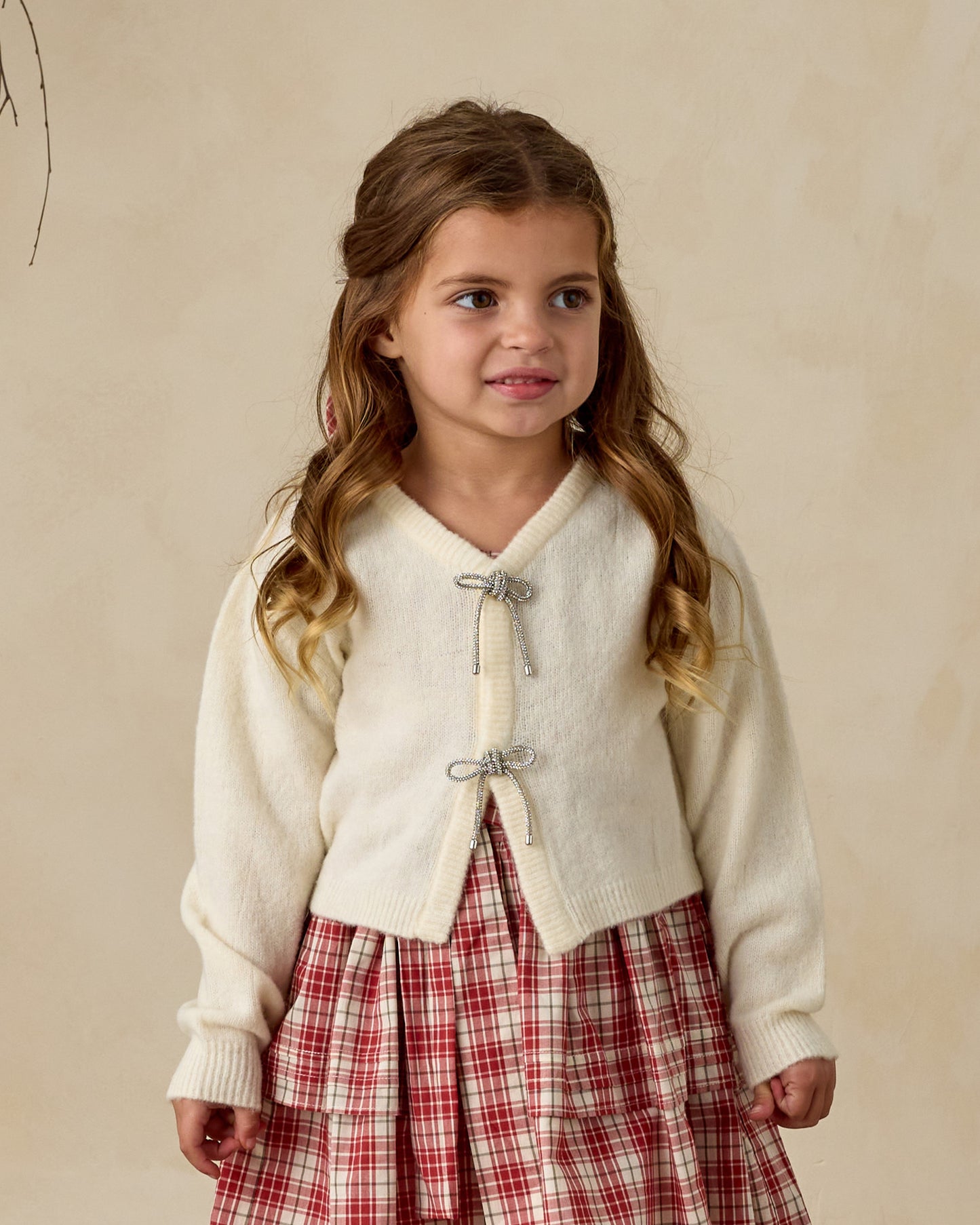 Noralee - Bow Cardigan - Ivory