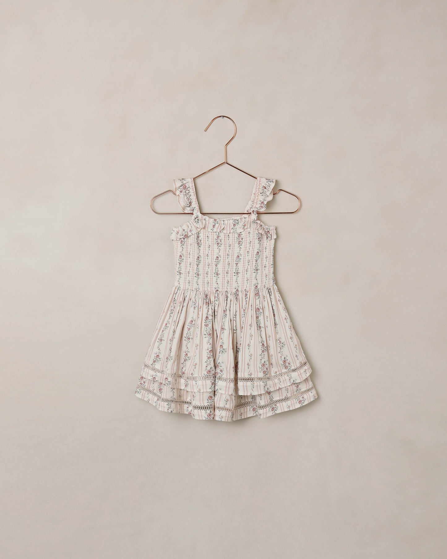 Noralee - Birdie Dress - Spring Floral Stripe