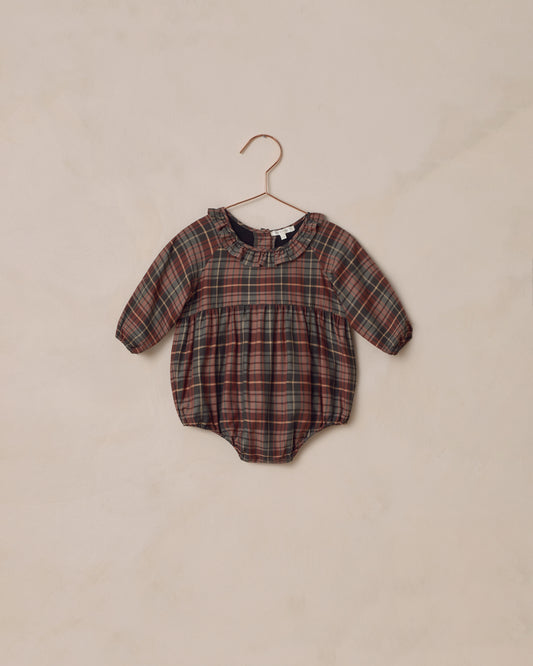 Noralee - Adeline Romper - Winter Tartan