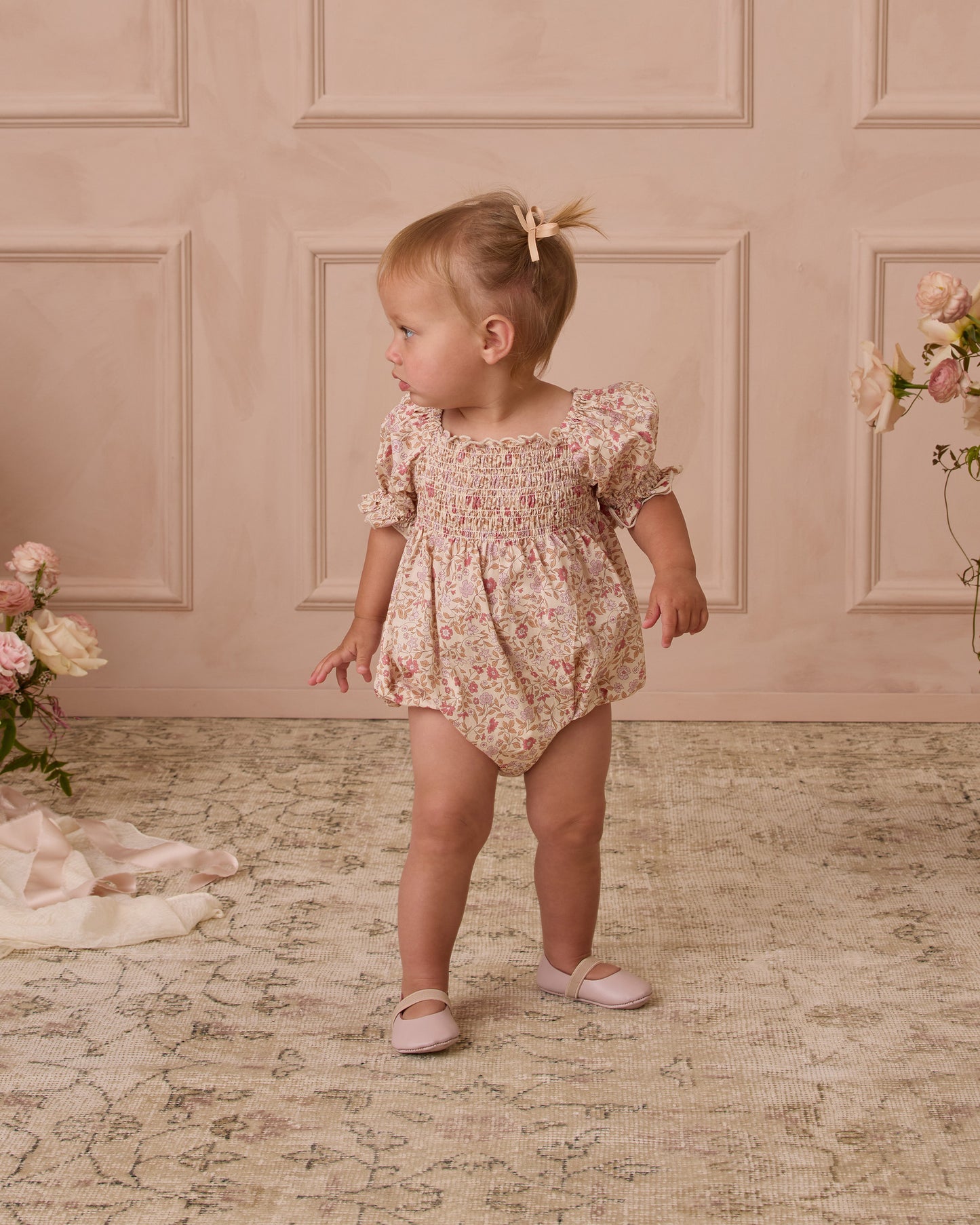 Noralee - Hazel Romper - Blush Garden