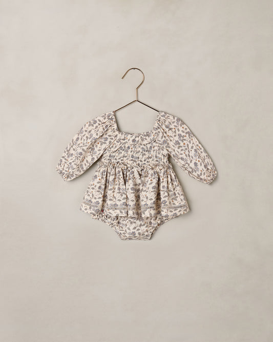 Noralee - Elodie Romper - Blue Garden