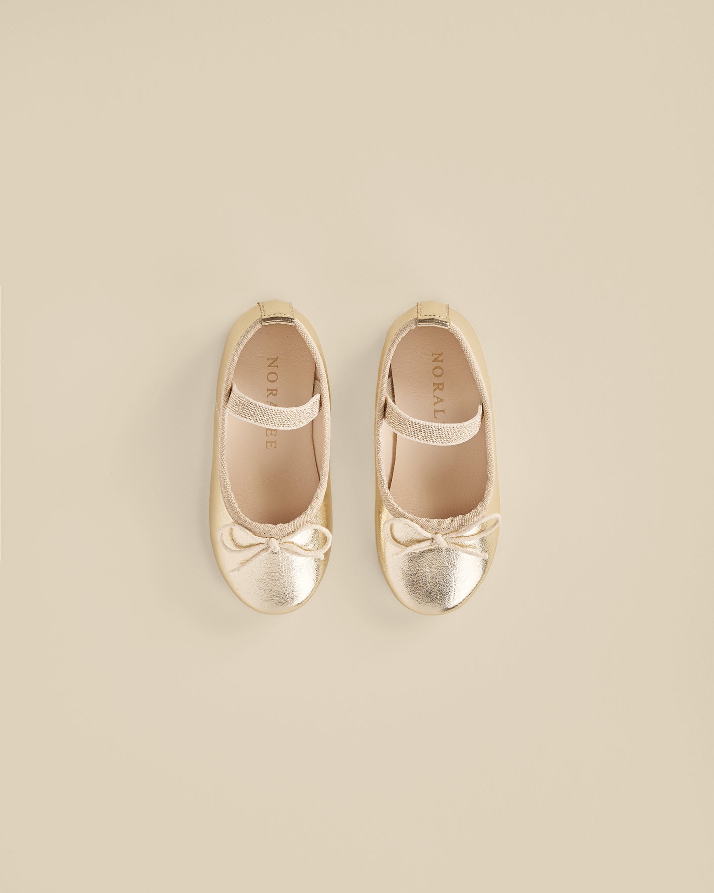 Noralee - Ballet Flats - Metallic Ecru