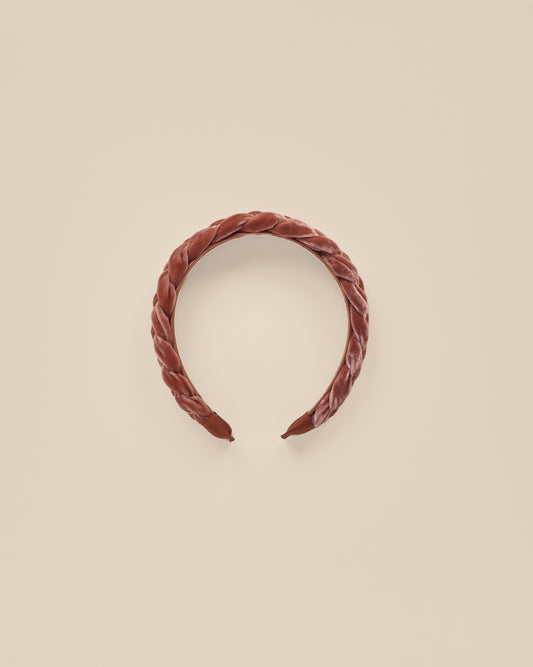 Noralee - Velvet Braided Headband - Poppy