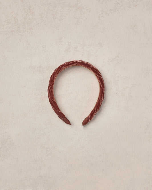 Noralee - Velvet Braided Headband - Berry