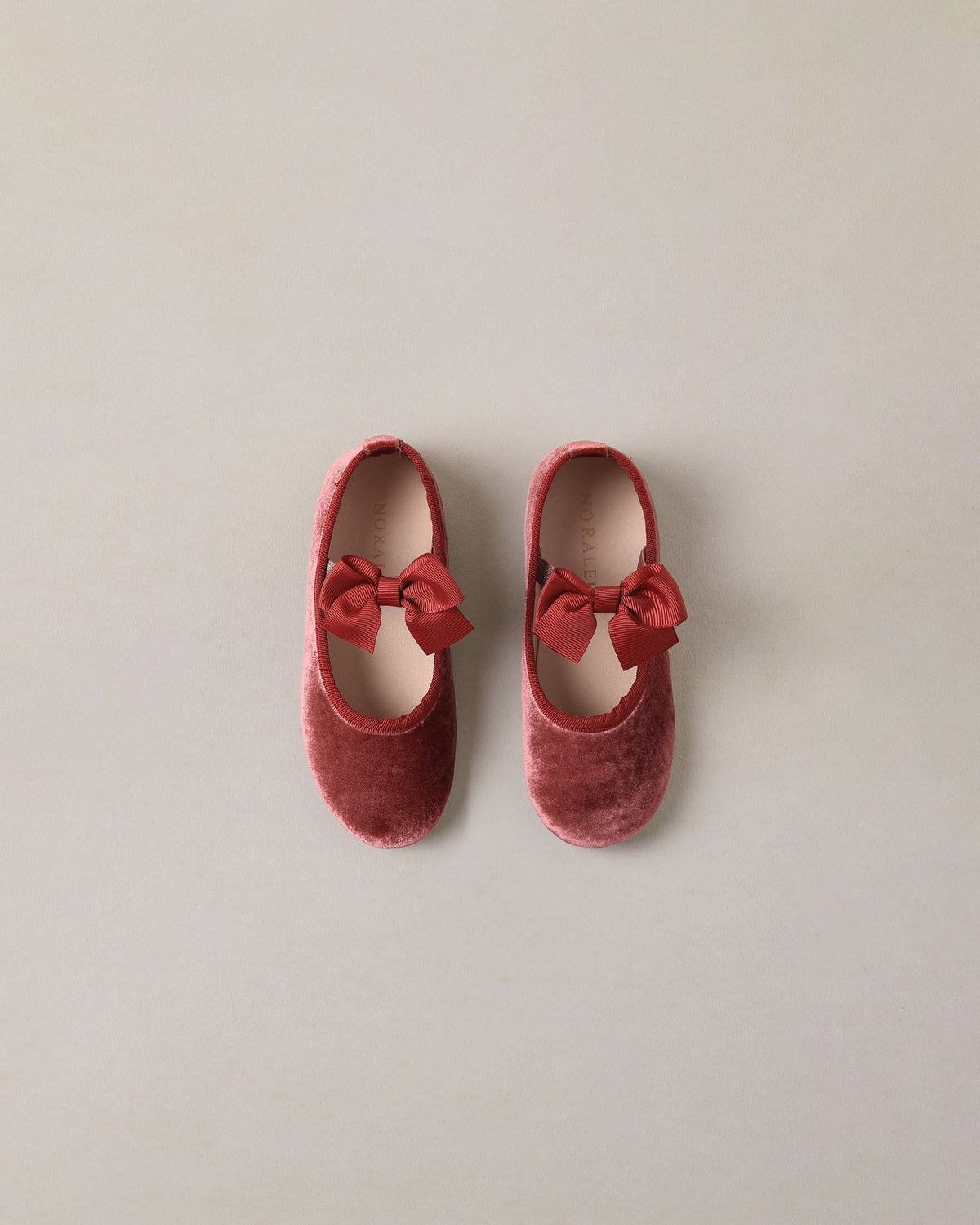 Noralee - Bow Ballet Flats - Ruby