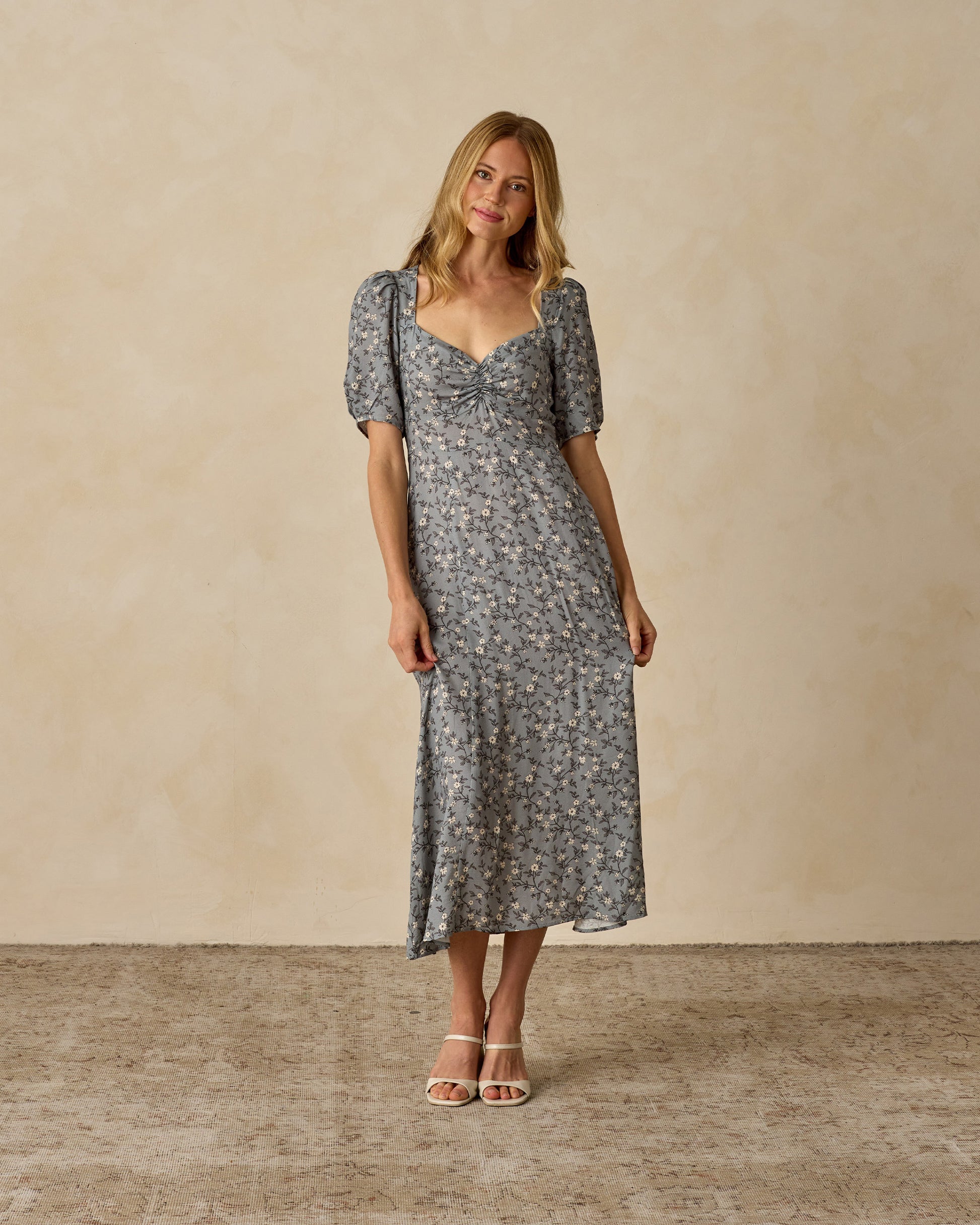 Noralee - Womens Violet Dress - French Blue Floral SANNA baby and child Noralee - Womens Violet Dress - French Blue Floral SANNA baby and child