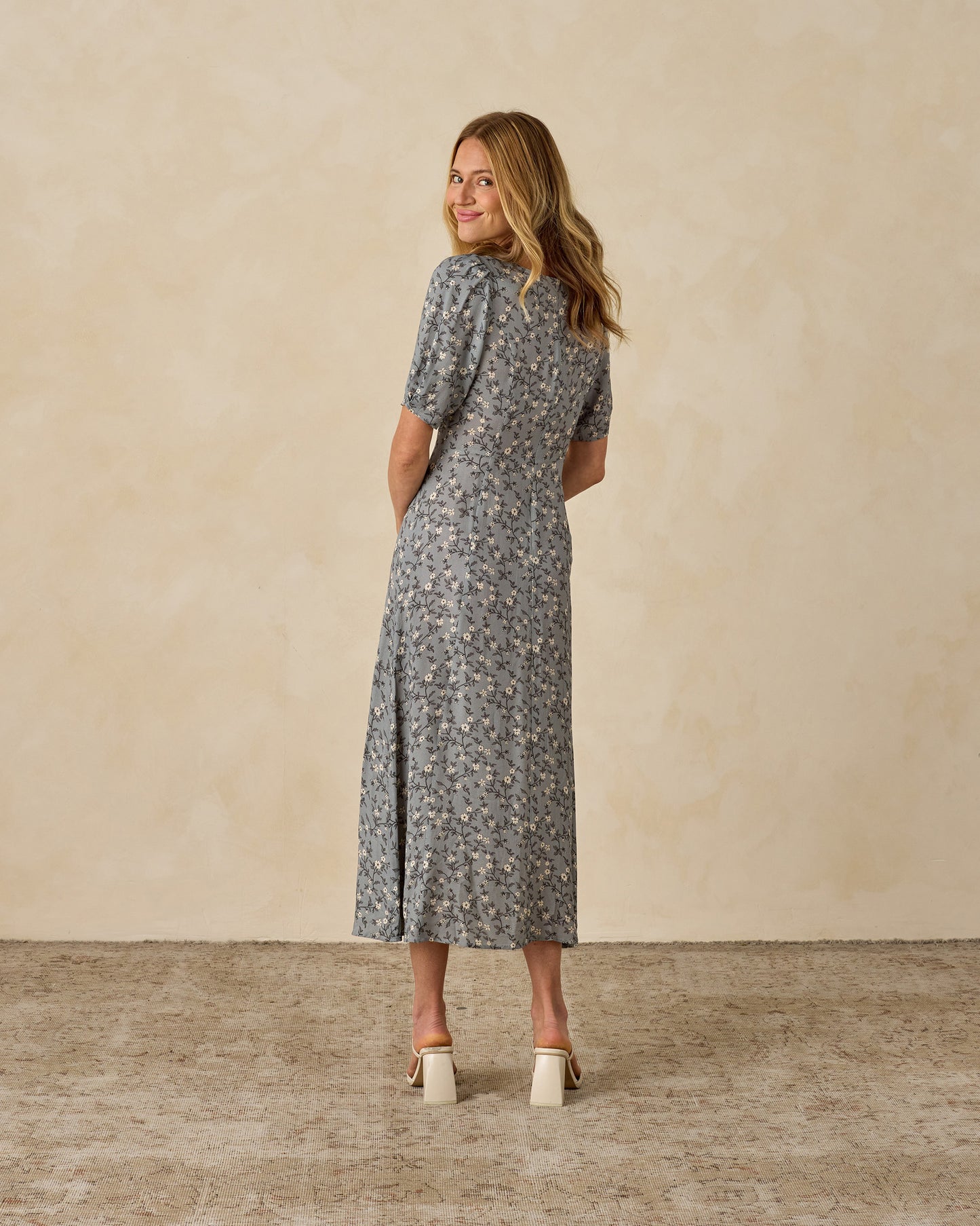 Noralee - Womens Violet Dress - French Blue Floral SANNA baby and child Noralee - Womens Violet Dress - French Blue Floral SANNA baby and child