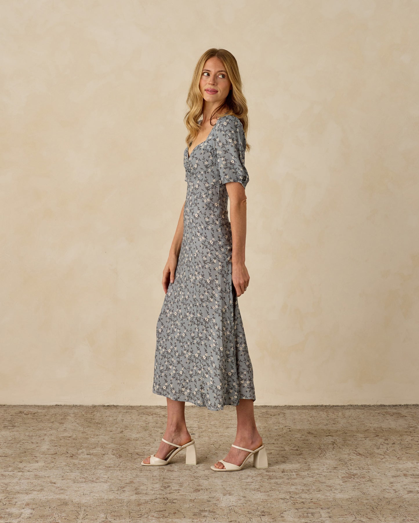 Noralee - Womens Violet Dress - French Blue Floral