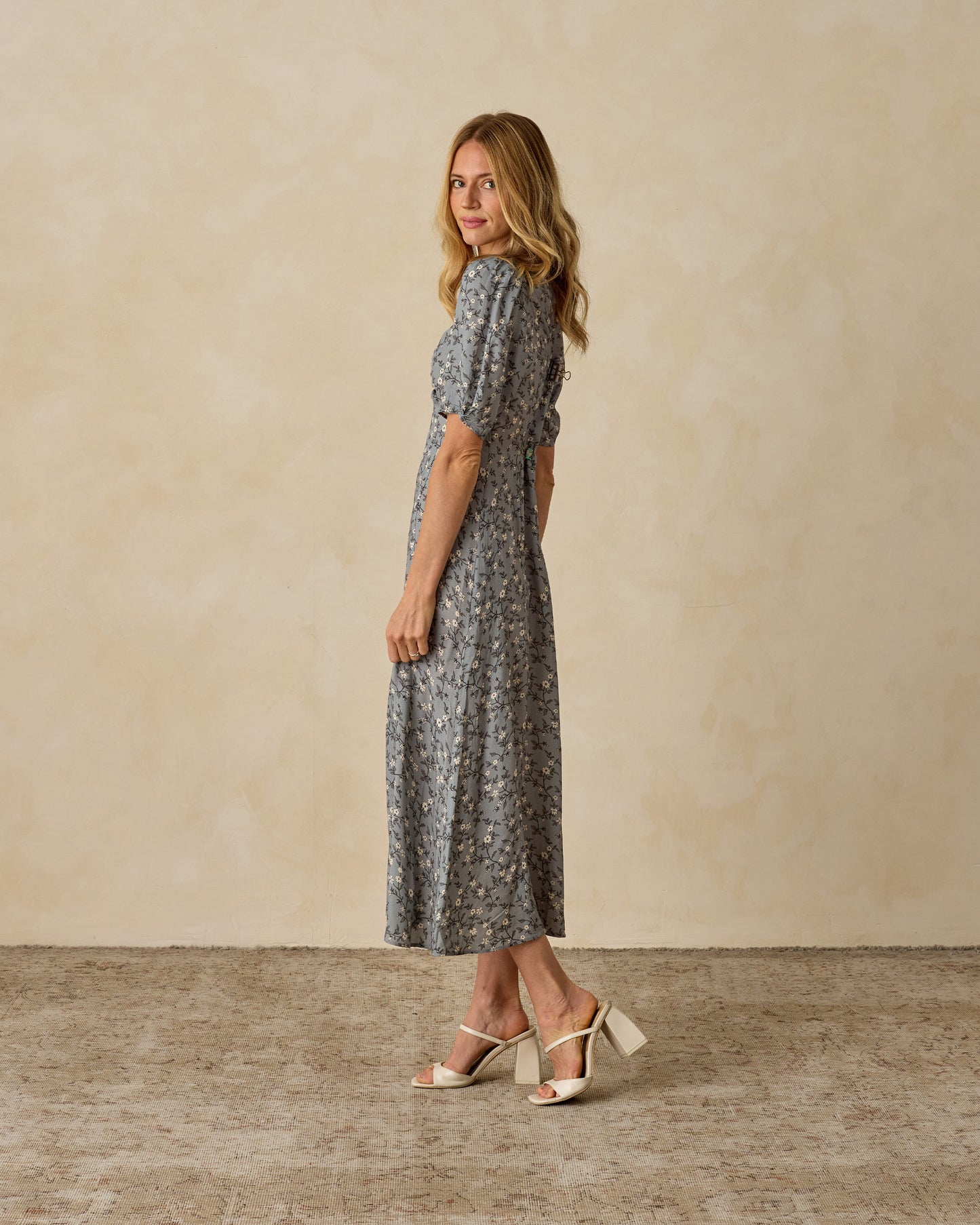 Noralee - Womens Violet Dress - French Blue Floral