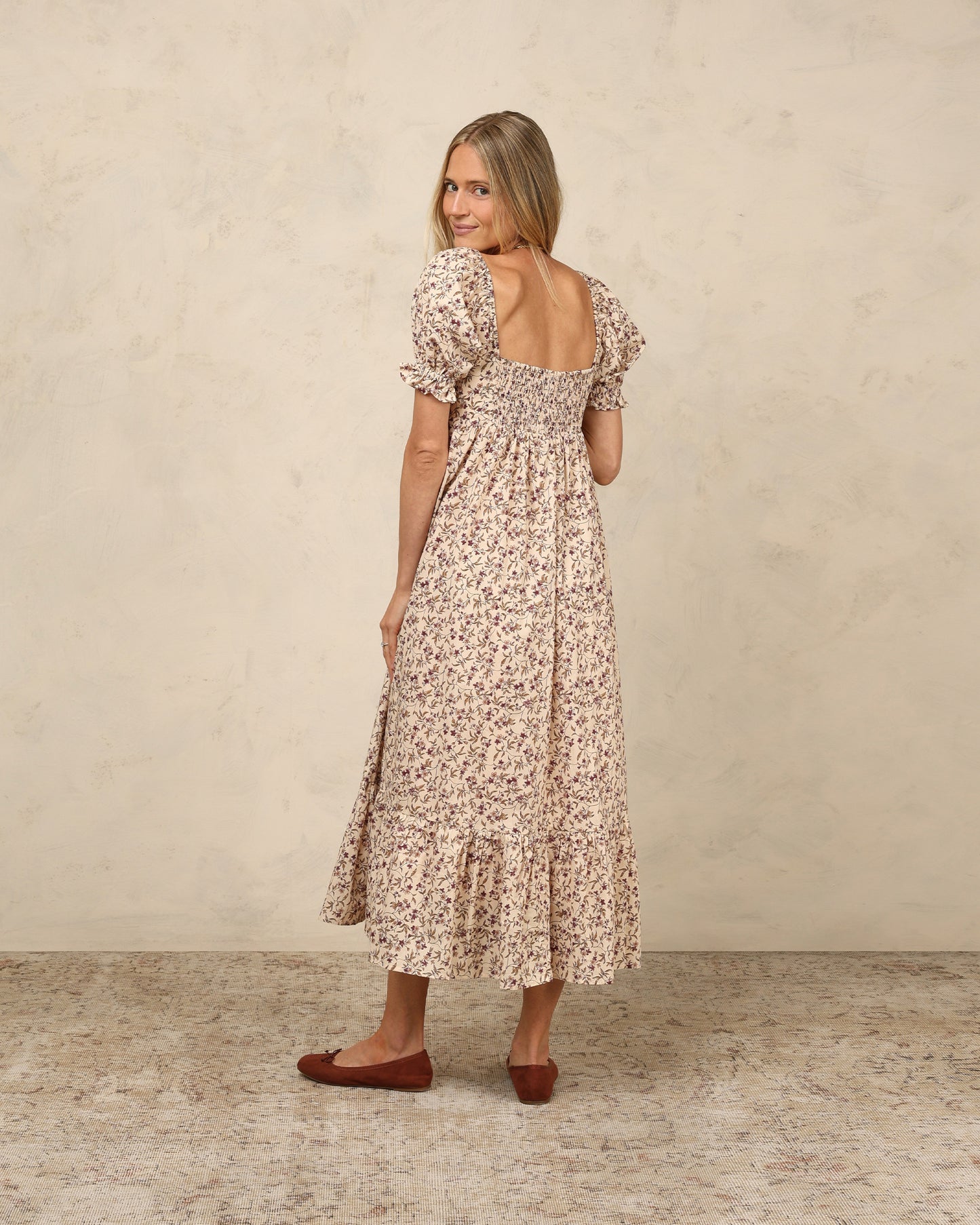 Noralee - Chloe Dress - Fig Floral